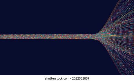 Big data visualization concept. Technology background. 