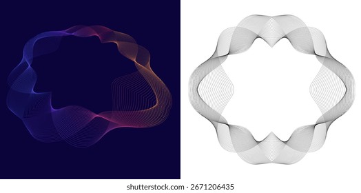 Big data visualization and digital flow — abstract generative design inspired by artificial intelligence, algorithms, and futuristic technology concepts for innovative projects and modern science them