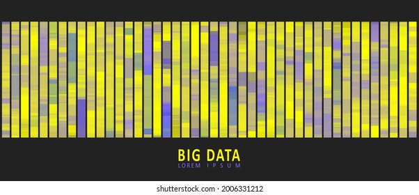 Big data visualization. DNA genomic test, genom map. Abstract infographics representation. Graphic concept for your design