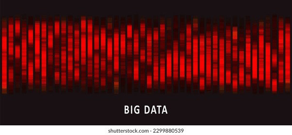 Big data visualization. DNA genomic test, genom map. Abstract infographics representation. Graphic concept for your design