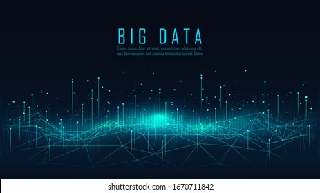 Big data visualization. Futuristic infographic. Information design. suitable for Visual data complexity banner or cover , vector