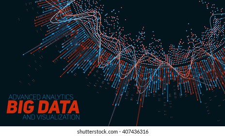 Big Data Visualization. Futuristic Infographic. Information Aesthetic Design.