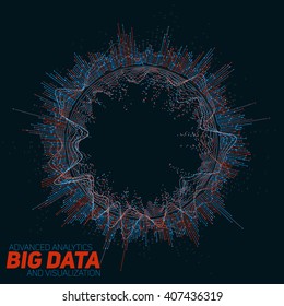 Big data visualization. Futuristic infographic. Information aesthetic design.