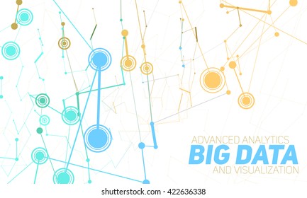 Big data visualization. Futuristic infographic. Information aesthetic design.