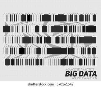 Big data visualization. Futuristic infographic. Information aesthetic design. Visual data complexity. Complex data threads graphic visualization. Social network representation.  Abstract data graph.