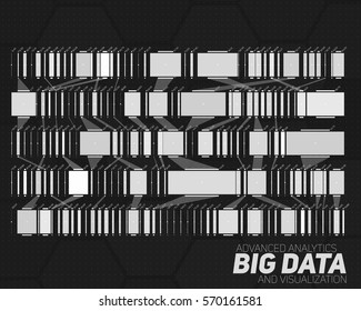 Big data visualization. Futuristic infographic. Information aesthetic design. Visual data complexity. Complex data threads graphic visualization. Social network representation.  Abstract data graph.