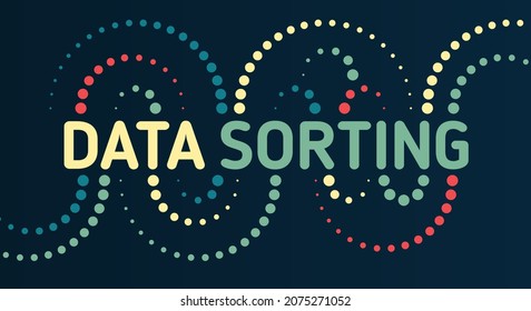 Big data visualization. Information analytics concept. Sorting data. Vector Waves technology background. Abstract stream information with lines array and binary code. Filtering machine algorithms.