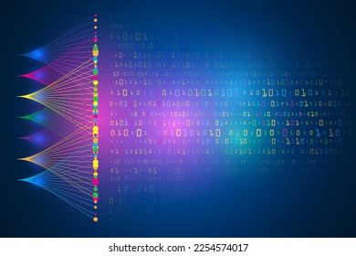 big data visualization with managment technology abstract.