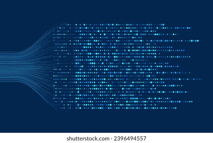 Big data visualization. Social network, financial analysis of complex databases. Data mining. Vector technology background. Information analytics concept. 