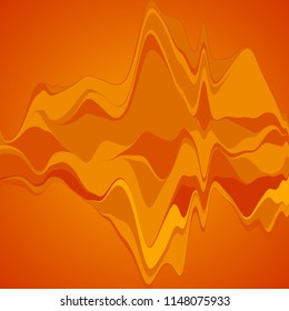 Big data visualization. Streamgraph. Futuristic infographic. Information aesthetic design.