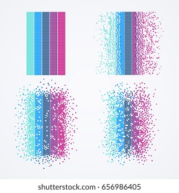 Big data visualization. Technology computer algorithm in form of