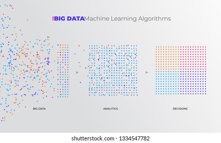 Big data visualization. Visual data complexity analytics. Concept design infographic. Information line graphic representation. Abstract data graph. Vector Illustration