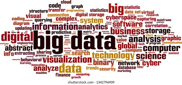 Big Data Word Cloud Concept Vector Stock Vector (Royalty Free ...