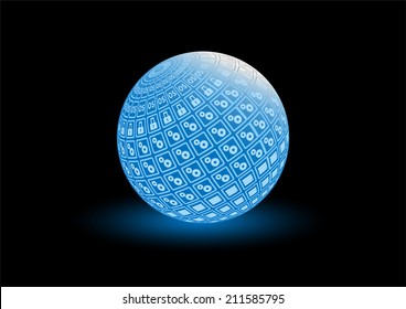 Big data world include OS,Application,Security and Database concept idease