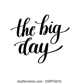 Big Day Vector Text Illustration Label Stock Vector (Royalty Free ...