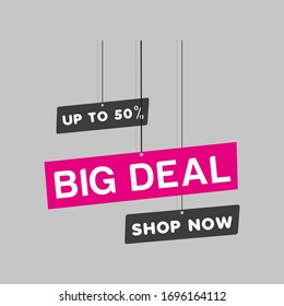 Big deal 50% , vector design 