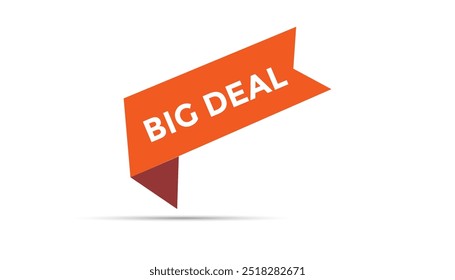 Big deal button web banner templates. Vector Illustration 