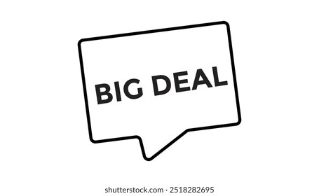 Big deal button web banner templates. Vector Illustration 