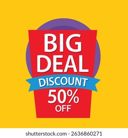 big deal offer final sale tag. Banner design template for marketing. Special offer promotion or retail. background banner modern graphic design for store shop, online store, website, landing page