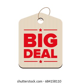 Big Deal red sign vector
