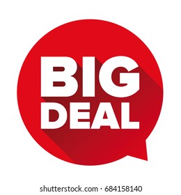 Big Deal red sign vector