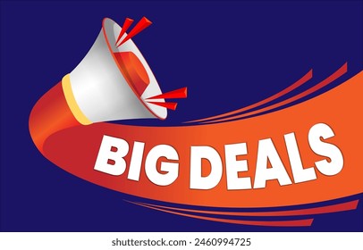 Big Deals announcement design for Promo campaigns. Big Deals graphics. 