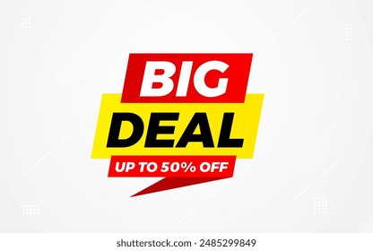 Big Deals Sale Banner Design Sale template. Best deal banner, Sales banner Vector design promotion for digital and print market