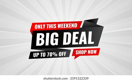 Big Deals Sale Banner Design Sale template. Best deal banner, Sales banner Vector design promotion for digital and print market