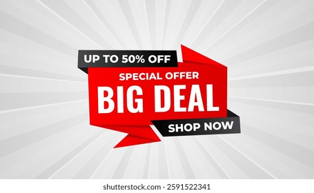 Big Deals Sale Banner Design Sale template. Best deal banner, Sales banner Vector design promotion for digital and print market