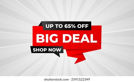 Big Deals Sale Banner Design Sale template. Best deal banner, Sales banner Vector design promotion for digital and print market