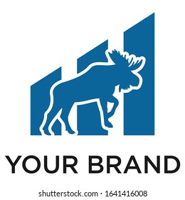 big deer financial logo design