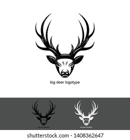 big deer head, strong logo for your company
