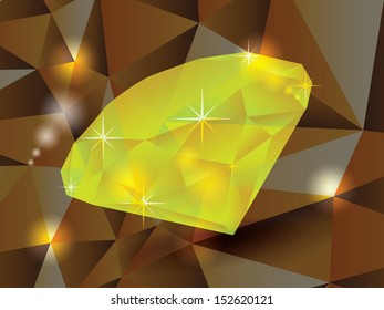 Big diamond on the diamond background