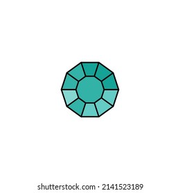 Big Diamant auf weißem Hintergrund