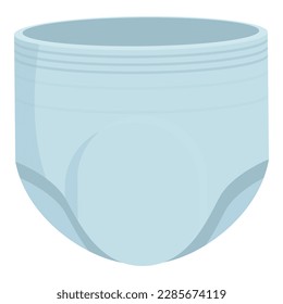 Big diaper icon cartoon vector. Adult health. Shape training
