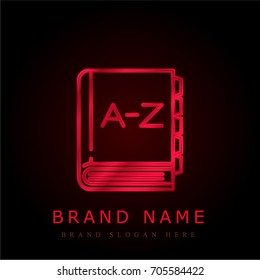 Big Dictionary red chromium metallic logo