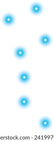 The Big Dipper emitting blue light