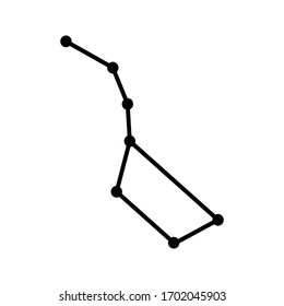 Big Dipper icon on white background