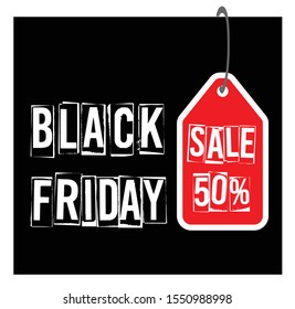 Big discount concept for Black Friday shopping