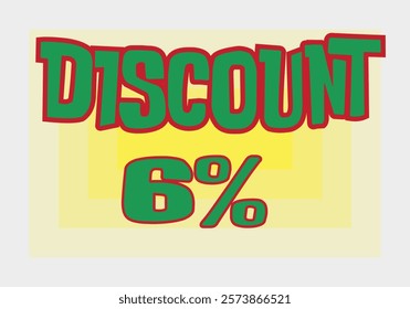 Big discount sale background. Discount illustration with large percentage numbers on a different colored background.