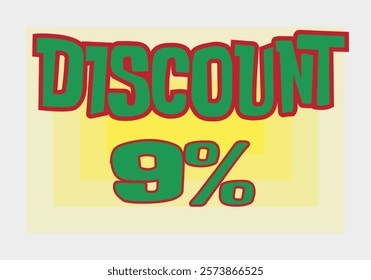 Big discount sale background. Discount illustration with large percentage numbers on a different colored background.