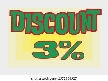 Big discount sale background. Discount illustration with large percentage numbers on a different colored background.