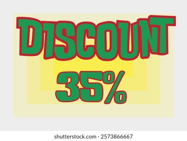 Big discount sale background. Discount illustration with large percentage numbers on a different colored background.