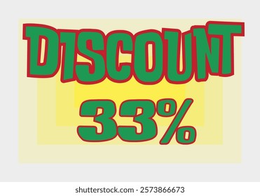 Big discount sale background. Discount illustration with large percentage numbers on a different colored background.