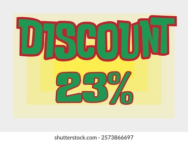 Big discount sale background. Discount illustration with large percentage numbers on a different colored background.