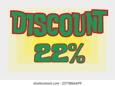 Big discount sale background. Discount illustration with large percentage numbers on a different colored background.