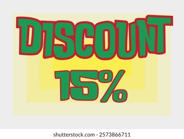 Big discount sale background. Discount illustration with large percentage numbers on a different colored background.