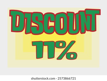 Big discount sale background. Discount illustration with large percentage numbers on a different colored background.