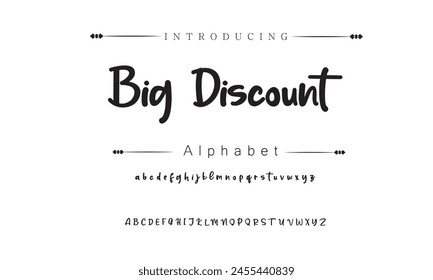 Big Discount Signature Font Calligraphy Logotype Script Brush Font Type Font lettering handwritten