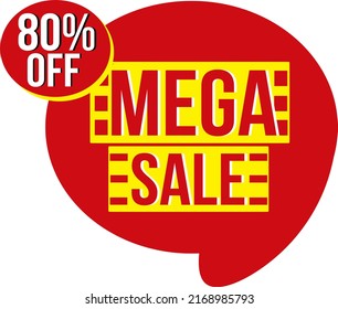 Big discount special sale banner template design. Super Sale, end of season special offer banner. mega sale vector illustration.